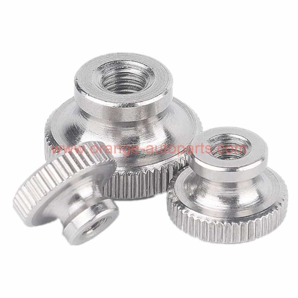 China Supplier M3 M4 M5 M6 M8 M10 Din 466 Stainless Steel 304 High Type Knurled Thumb Nuts With Collar