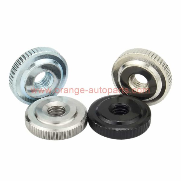 Factory Price M3 M4 M5 M6 M8 M10 Din 467 Thin Round Flat Threaded Knurled Thumb Nuts