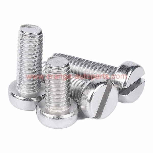 China Supplier M3 M4 M5 M6 M8 M10 Din 920 Stainless Steel 304 Slotted Pan Head Machine Screws