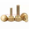 China Supplier M3 M4 M5 M6 M8 M10 Flat Round Head Brass Knurled Thumb Step Screw