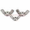 Factory Customized M3 M4 M5 M6 M8 M10 M12 Din 314 Stainless Steel 304 Butterfly Wing Nuts Edged Wings