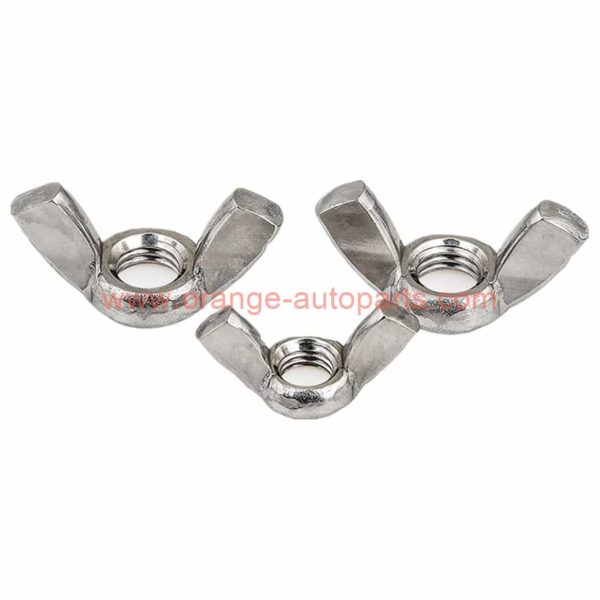 Factory Customized M3 M4 M5 M6 M8 M10 M12 Din 314 Stainless Steel 304 Butterfly Wing Nuts Edged Wings