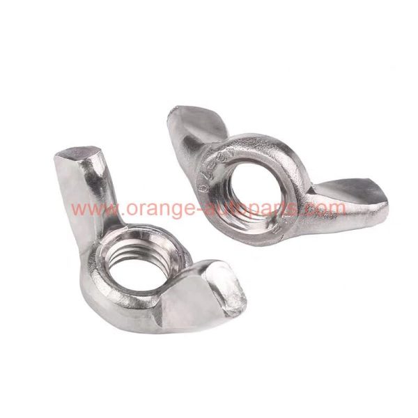 Factory Customized M3 M4 M5 M6 M8 M10 M12 Din 314 Stainless Steel 304 Butterfly Wing Nuts Edged Wings