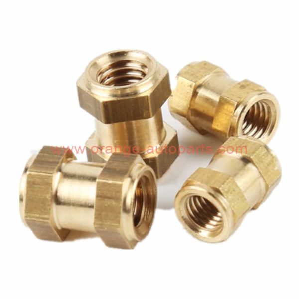 China Supplier M3 M4 M5 M6 M8 M10 M12 Din16903 Brass Hex Threaded Insert Nuts For Plastics Mouldings