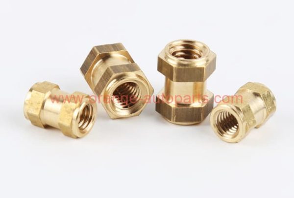 China Supplier M3 M4 M5 M6 M8 M10 M12 Din16903 Brass Hex Threaded Insert Nuts For Plastics Mouldings