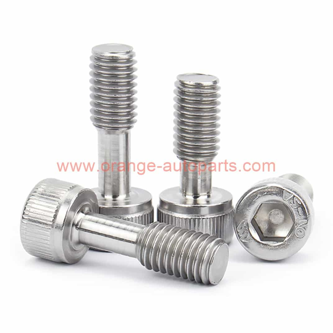 Factory Price M3 M4 M5 M6 M8 M10 Stainless Steel 304 Half Thread Hex Socket Knurled Cap Head 