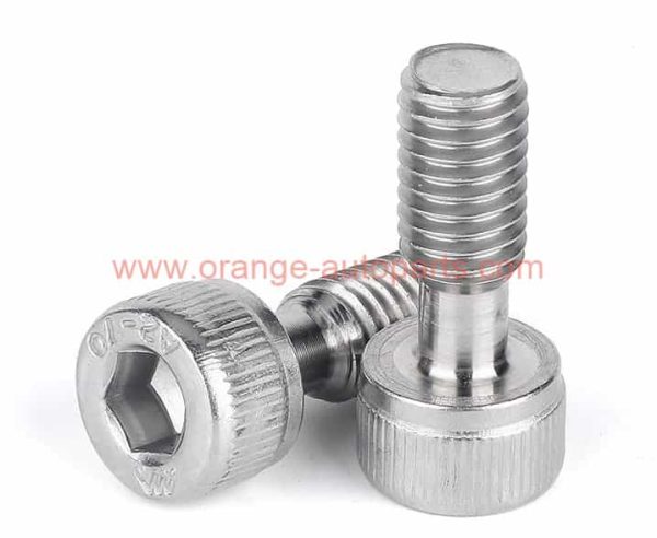 Factory Price M3 M4 M5 M6 M8 M10 Stainless Steel 304 Half Thread Hex Socket Knurled Cap Head Captive Screw