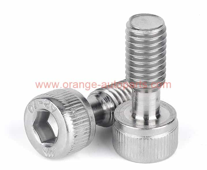 Factory Price M3 M4 M5 M6 M8 M10 Stainless Steel 304 Half Thread Hex Socket Knurled Cap Head 