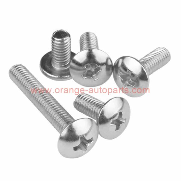 Wholesale Price M3 M4 M5 M6 M8 Stainless Steel 304 Phillips Truss Head Machine Screw