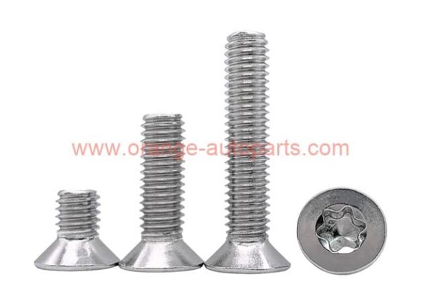 Factory Price M3 M4 M5 M6 M8 Stainless Steel 304 Torx Socket Countersunk Head Anti-theft Screw