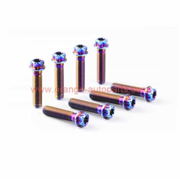 China Supplier M3 M5 Motorcycle Electric Vehicle Accessories Colorful Titanium Alloy Socket Button Screw