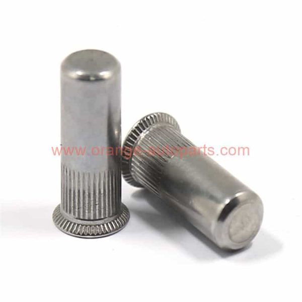 China Manufacturer M3-m10 Stainless Steel Flat Head Knurled Body Close End Rivet Nut Sealed Blind Threaded Inserts Nut