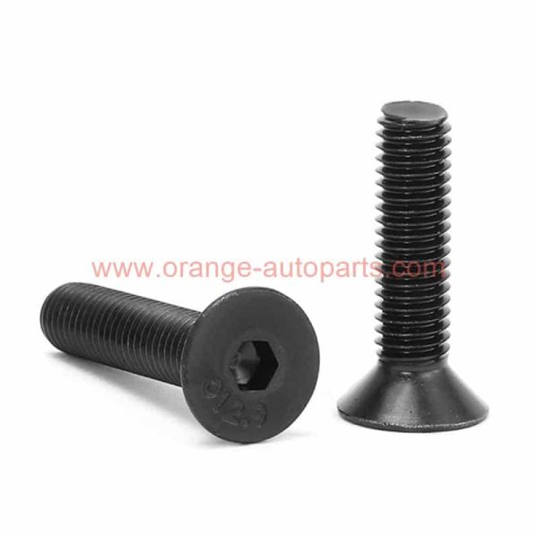 China Supplier M3-m12 Grade 10.9 /12.9 Black Bolt Hex Socket Countersunk Head Bolts