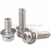 Wholesale Price M3-m12 Stainless Steel Philips Cross Recessed Pan Head Screw Combine With Spring Washer And Plain Washers