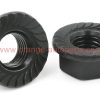 Wholesale Price M3-m24 Din 6923 Grade 8.8 Black Steel Hexagon Nuts With Serrated Flange