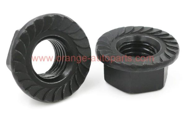 Wholesale Price M3-m24 Din 6923 Grade 8.8 Black Steel Hexagon Nuts With Serrated Flange