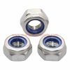 China Supplier M3-m24 Din 985 Stainless Steel 304 Nylock Nut Hexagon Thin Nuts With Non-metallic Insert