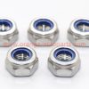 China Supplier M3-m24 Din 985 Stainless Steel 304 Nylock Nut Hexagon Thin Nuts With Non-metallic Insert