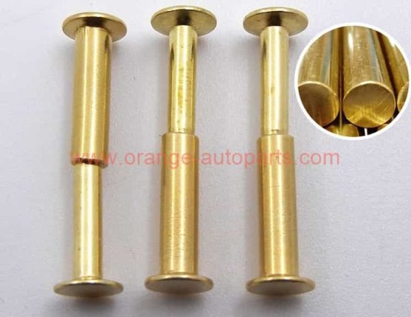 Factory Price M3/m4/m5/m6 Brass Semitubular Rivet And Solid Rivet Male Female Rivet For Knife Handle