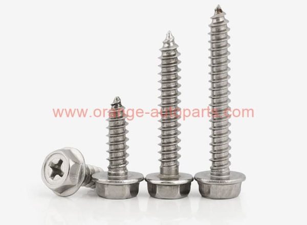 Factory Price M3 -m8 Stainless Steel 304 Cross Recessed Hexagon Flange Head Self Tapping Screw