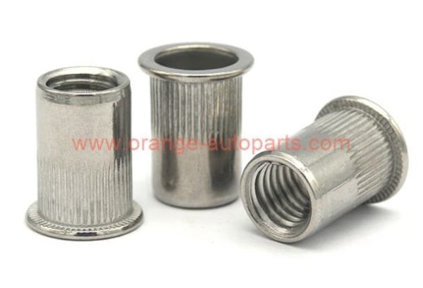 Factory Price M4 – M12 Stainless Steel 304 Knurled Flat Round Head Rivnut Blind Rivet Nut