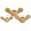 Factory Customized M4 – M24 Din 315 Brass Butterfly Nut Wing Nuts With Rounded Wings