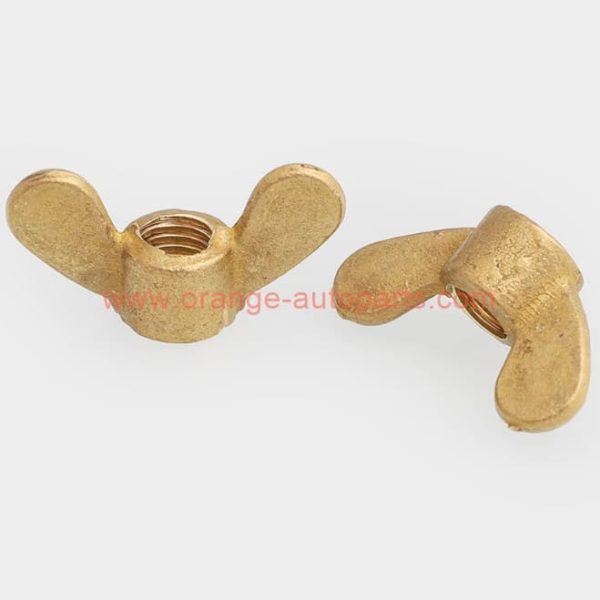 Factory Customized M4 – M24 Din 315 Brass Butterfly Nut Wing Nuts With Rounded Wings