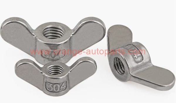 China Supplier M4 – M24 Din 315 Stainless Steel 304 Butterfly Wing Nuts With Rounded Wings