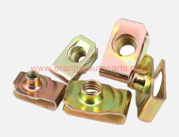 China Supplier M4 M5 M6 M8 Din 34818 Zinc Plated Speed Lock Nuts Metal Sheet Spring U Clip Nuts