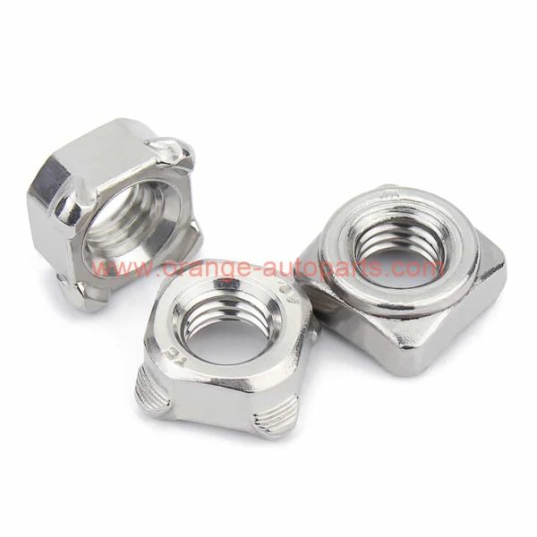 Factory Price M4 M5 M6 M8 M10 Din 928 Stainless Steel 304 Spot Square Welding Nuts