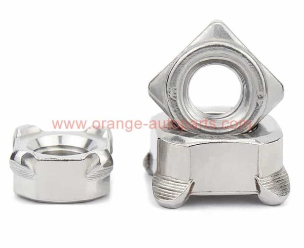 Factory Price M4 M5 M6 M8 M10 Din 928 Stainless Steel 304 Spot Square Welding Nuts