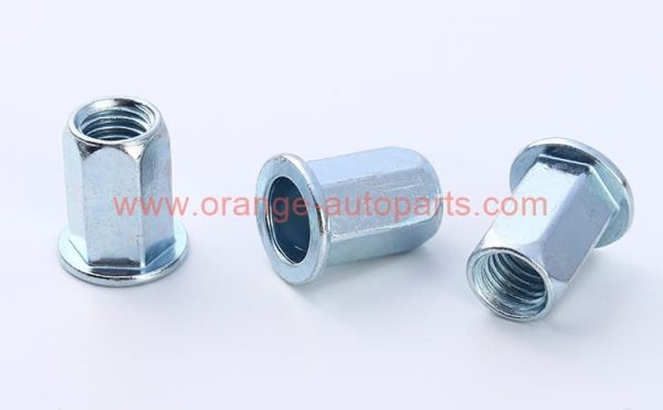 Factory Price M4 M5 M6 M8 M10 M12 Galvanized Open End Flat Round Head Full Hex Rivet Nut