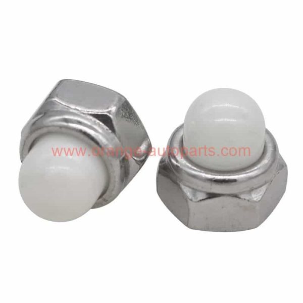 China Supplier M4 M5 M6 M8 M10 Stainless Steel Din 986 Nylon Insert Domed Nuts