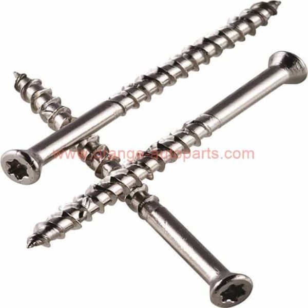 China Supplier M4 M5 Stainless Steel 304 Countersunk Star Drive Countersunk Head Deck Screws For Wood