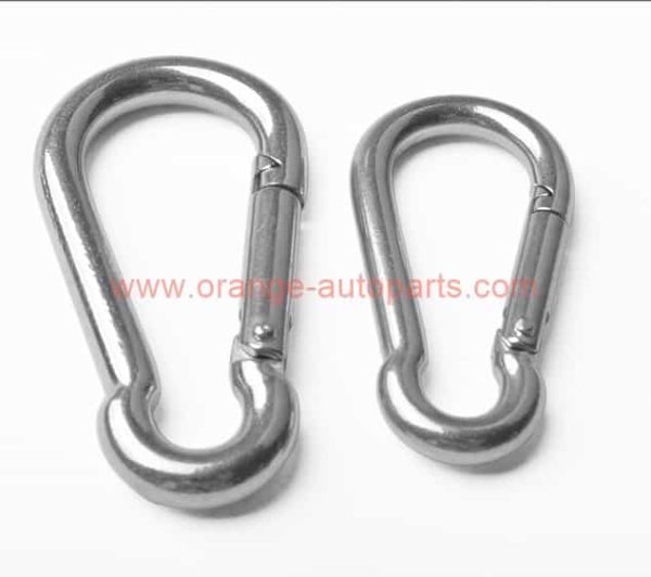 Factory Customized M4 M6 Cheap Stainless Steel Spring Snap Hooks Climbing Carabiner Key Chain