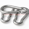 Factory Customized M4 M6 Cheap Stainless Steel Spring Snap Hooks Climbing Carabiner Key Chain