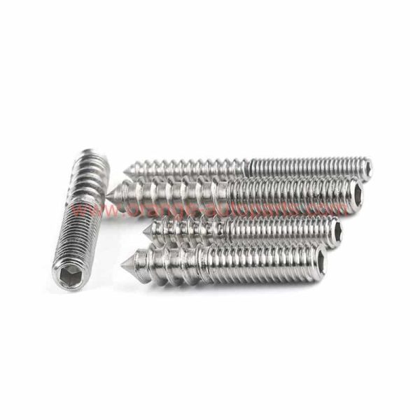 Wholesale Price M4 M6 M8 M10 Stainless Steel 304 Hanger Bolt Hex Socket Double-headed Thread Self Tapping Screw