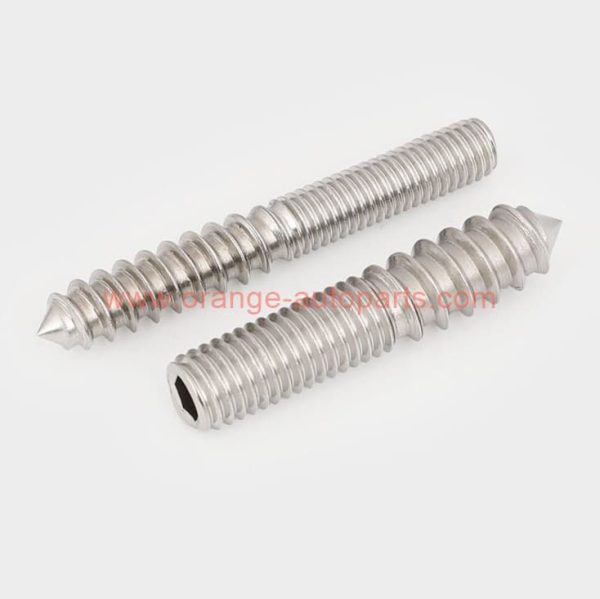 Wholesale Price M4 M6 M8 M10 Stainless Steel 304 Hanger Bolt Hex Socket Double-headed Thread Self Tapping Screw