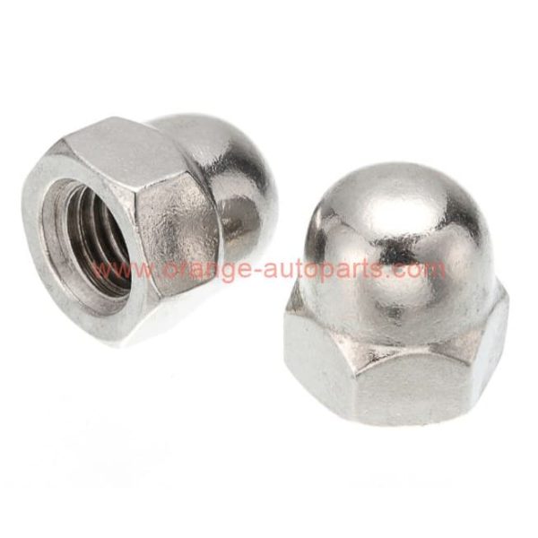 China Supplier M4-m24 Din 1587 Stainless Steel 304 Decorative Acorn Nut Hexagon Domed Cap Nuts