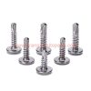 China Supplier M4. 2 M4. 8 410 Stainless Steel Large Flat Cross Head Tail Self Tapping Drilling Dovetail Screw With Washer