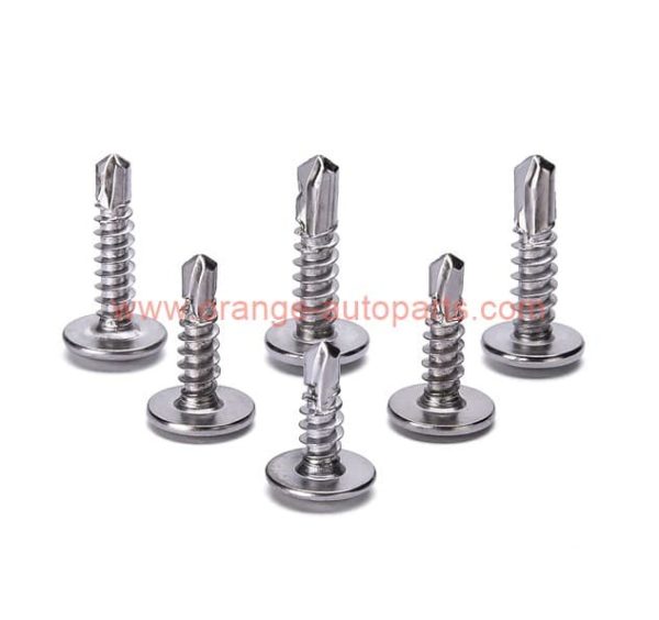 China Supplier M4. 2 M4. 8 410 Stainless Steel Large Flat Cross Head Tail Self Tapping Drilling Dovetail Screw With Washer