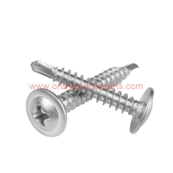 China Manufacturer M4.2 M4.8 Stainless Steel 410 Cross Philips Wafer Head Self Drilling Tek Screw For Metal
