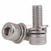 Wholesale Price M4m5 M6 Stainless Steel Hex Socket Head Cap Screws Bolts Combine With Spring Washer And Plain Washers