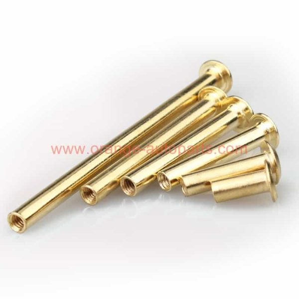 China Manufacturer M5 Brass Plated Phillips Chicago Screw Binding Posts For Scrapbook Photo Albums Binding,Leather Repair