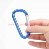 China Supplier M5 Cheap Aluminum Alloy D Spring Snap Buckle Key Chain Hook Carabiner