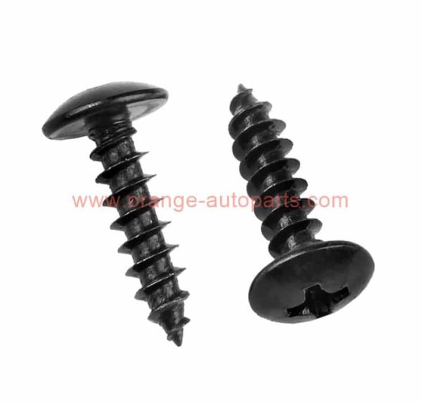 China Supplier M5 M6 M8 Black Oxide Cross Recessed Mushroom Head Tapping Screws