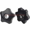 Factory Price M5 M6 M8 M10 M12 Black Bakelite Star Head Nut Through-hole Handle Plastic Adjustable Knob