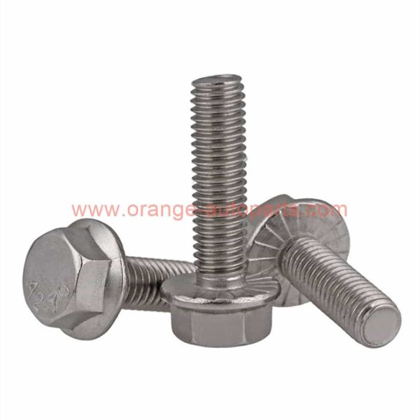 Factory Price M5 M6 M8 M10 M12 M14 M16 M20 Din 6921 Stainless Steel 304 Hex Flange Bolt