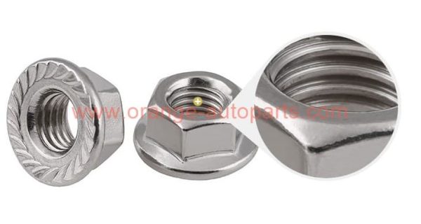 China Supplier M5 M6 M8 M10 M12 M14 M16 M20 Din 6923 Stainless Steel 304 Serrated Hexagon Flange Nut