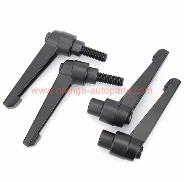 China Manufacturer M5 M6 M8 M10 M12 M16 Male Thread Black Metal Adjustable Clamping Lever Handle With Stud